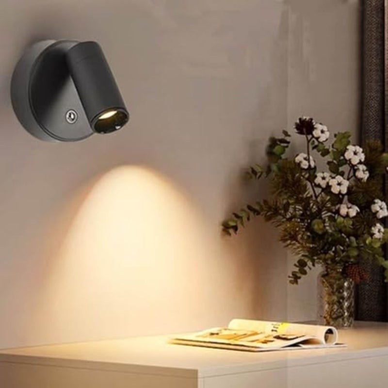 Wireless LED Spotlight Indoor, Uplight with Timer Dimmable, Rechargeable Battery Powered Accent Light for Plants, Artwork, Corner Lighting Black, 1 Pack - Image 3