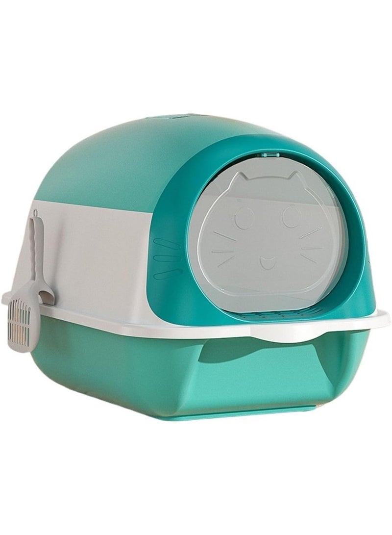 Fully Enclosed Cat Litter Box | Modern Design with Front Door & Odor Filter | Easy to Clean & Comfortable for Cats