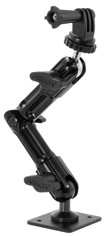 Arkon حامل ARKON الثقيل للجدران مع ذراع متعددة الزوايا لكاميرات GoPro HERO | يناسب كاميرات GoPro | تركيب على سطح مستو | بناء معدني قوي | GPHD006 - Image 1