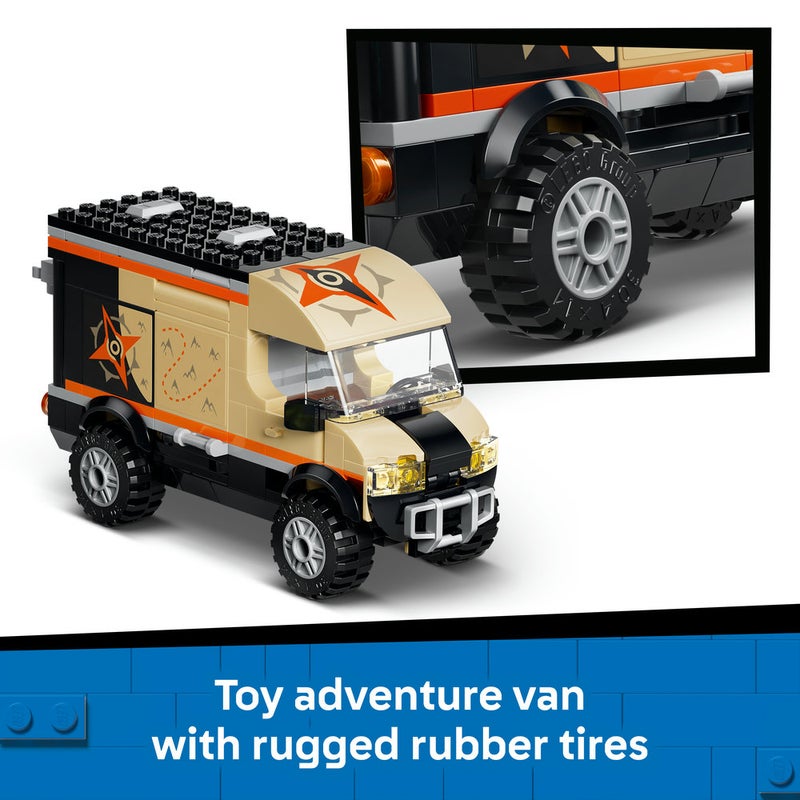 LEGO City Mountain Bike Adventure Van - Toy Vehicle 60512 (Age 7+, 260 Pieces) - Image 3