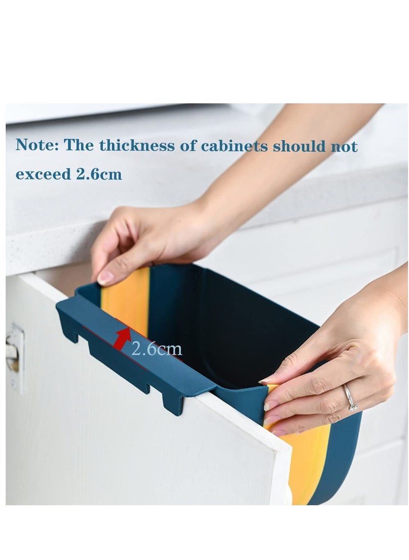 SYOSI Kitchen Hanging Garbage Can Small Hanging Kitchen Trash Can Mini Garbage Bin for Cabinet Door  - Image 4