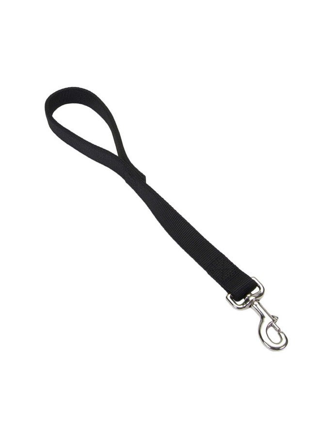 كوستال مقود مرور مزدوج الطبقات للكلاب من Coastal Pet - مقود مرور متين وقصير لتدريب الكلاب - مثالي لزيارة الطبيب البيطري - أسود، 1 بوصة × 24 بوصة - Image 1