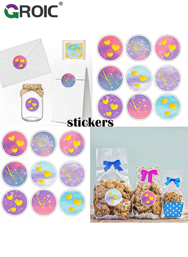 GROIC 12 Pcs Party Favor Bags for Girls, Tie Dye Party Bags Pink Princess Supplies Party Favors Bag for Girls Baby Shower Candy Goodie Bag Seal Sticker, Party Supplies - Image 4