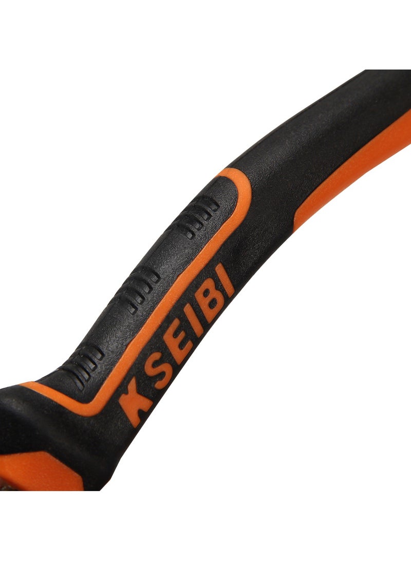 KSEIBI Long Nose Pliers 8 Inch with Professional Handle, Flat Serrated Gripping Jaws, Precision Nose Pliers with Wire Cutter Nickel Chromium Steel Construction, Designed for Mechanics, Technicians, and Contractors.  - Image 3