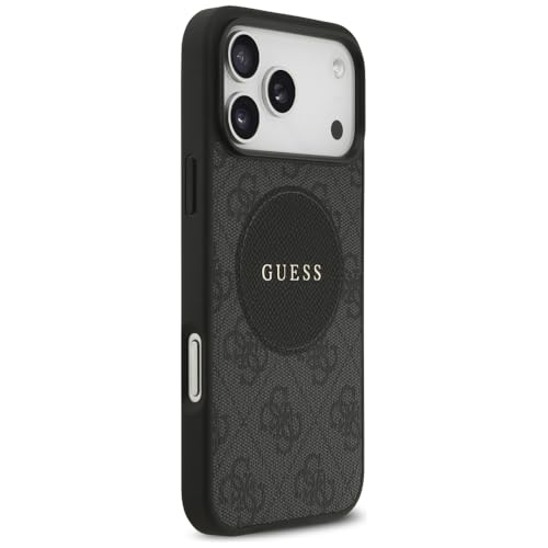 CG MOBILE Guess [Official Licensed] Protective Case Designed for iPhone 17 Pro Max |4G Pu Leather Case with Big 4G & Classic Logo & Gold Metal Camera Frame - Brown - Image 4