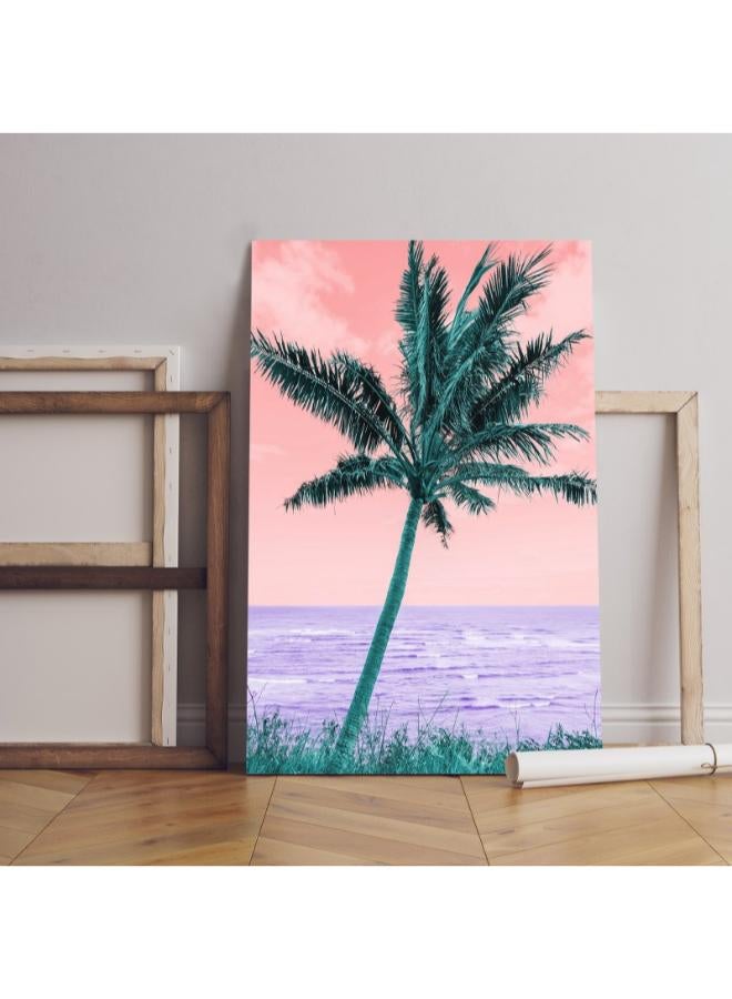 هوم جاليري لوحة فنية جدارية من القماش مطبوعة على طراز فابورويف بمناظر طبيعية ملونة - Image 2