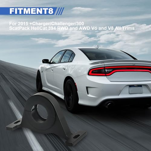 Camotokiit New Center Bearing Support Solution for Dodge Charger Challenger Scat Pack（for 2015 UP Charger/Challenger/300 ScatPack Hellcat 394 RWD and AWD V6 and V8 All Trims） (Black) - Image 3