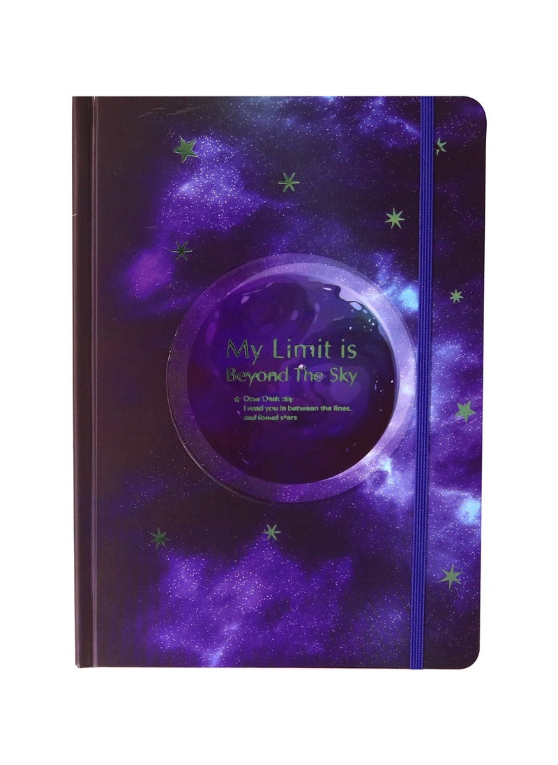 Borg El Arab A5 Galaxy Notebook 80 Sheets (Blue)  - Image 1