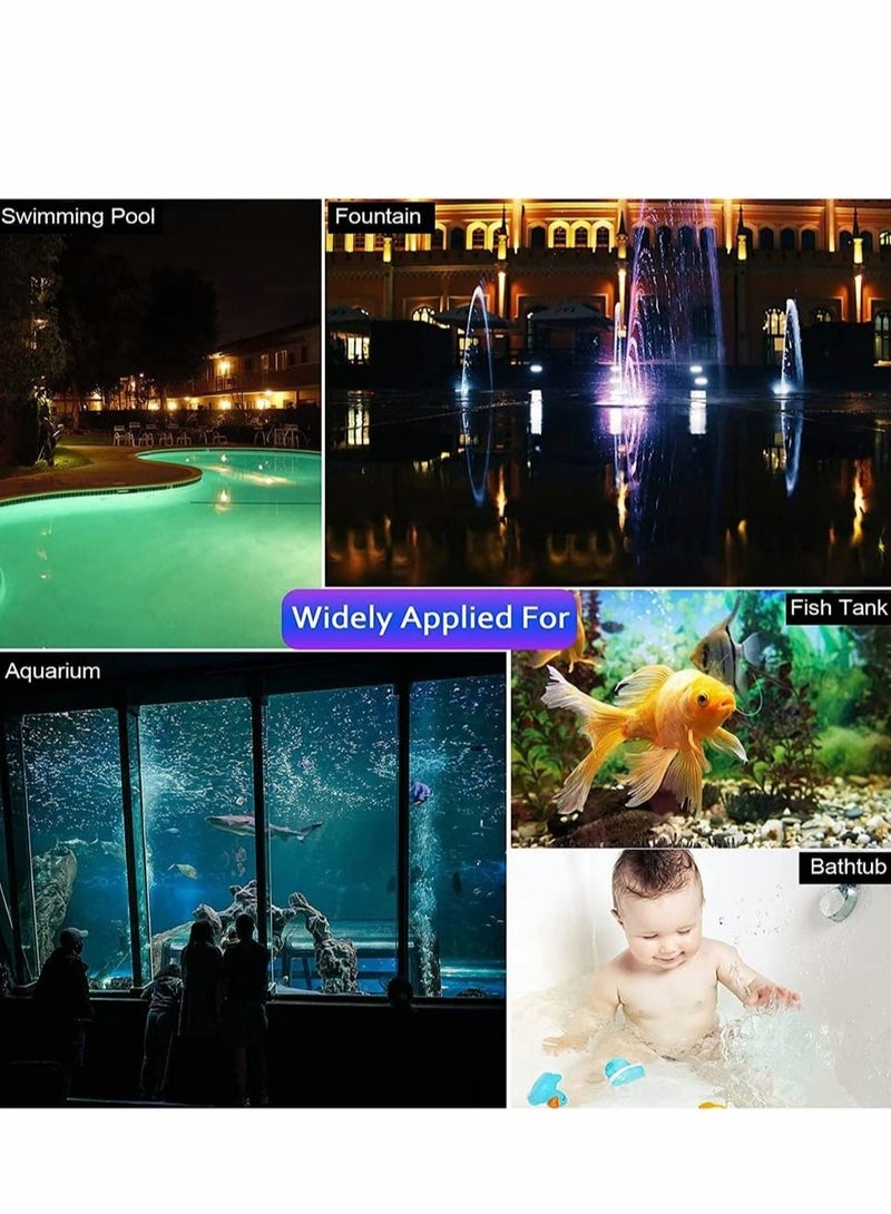 Captaintech 2 Pieces Swimming Pool Lights Floating Pool Lights Underwater Waterproof Lights LED Pool Accessories with 7 Modes for Disco Pool Party, Pond Decor Decoration, Hot Tub Bath Toys - Image 5