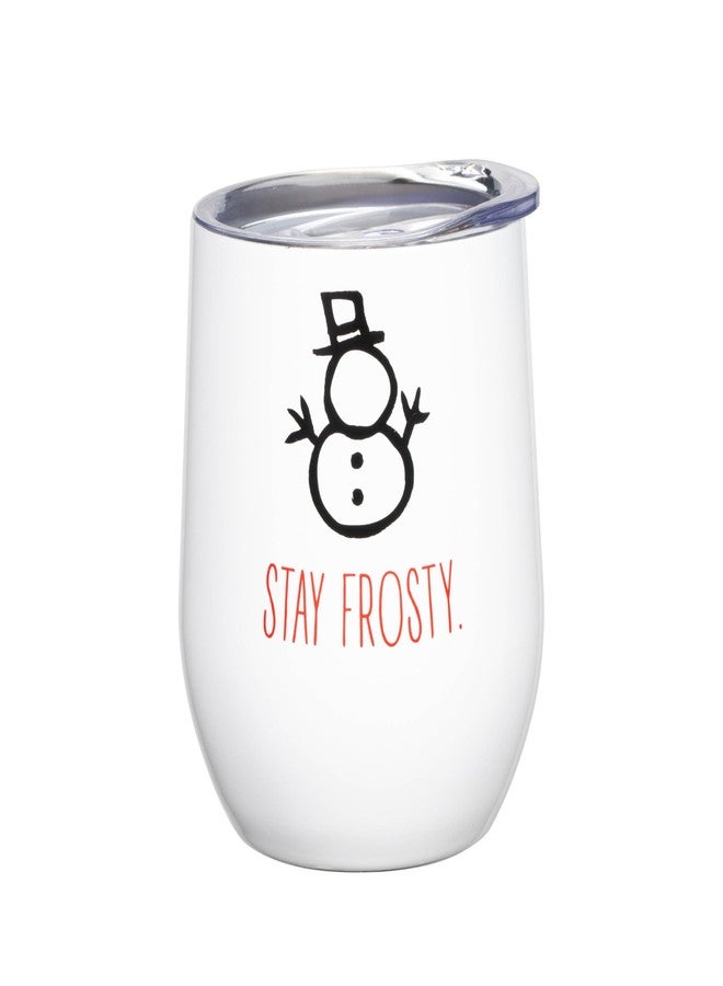 Cambridge EP59BLKWHCB2DS 12 Oz Stay Frosty Wine Tumblers, Set of 2, Christmas Theme - Image 2