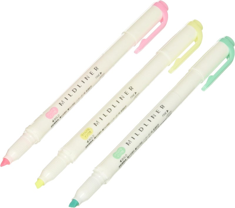 ZEBRA Mildliner Pen Pack Of 3 Colours - Image 2