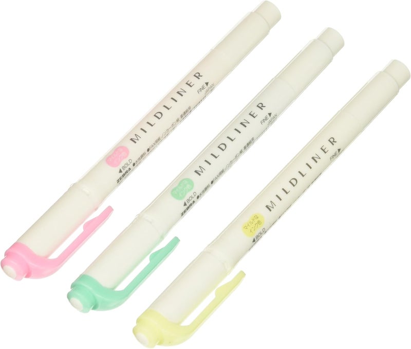 ZEBRA Mildliner Pen Pack Of 3 Colours - Image 1