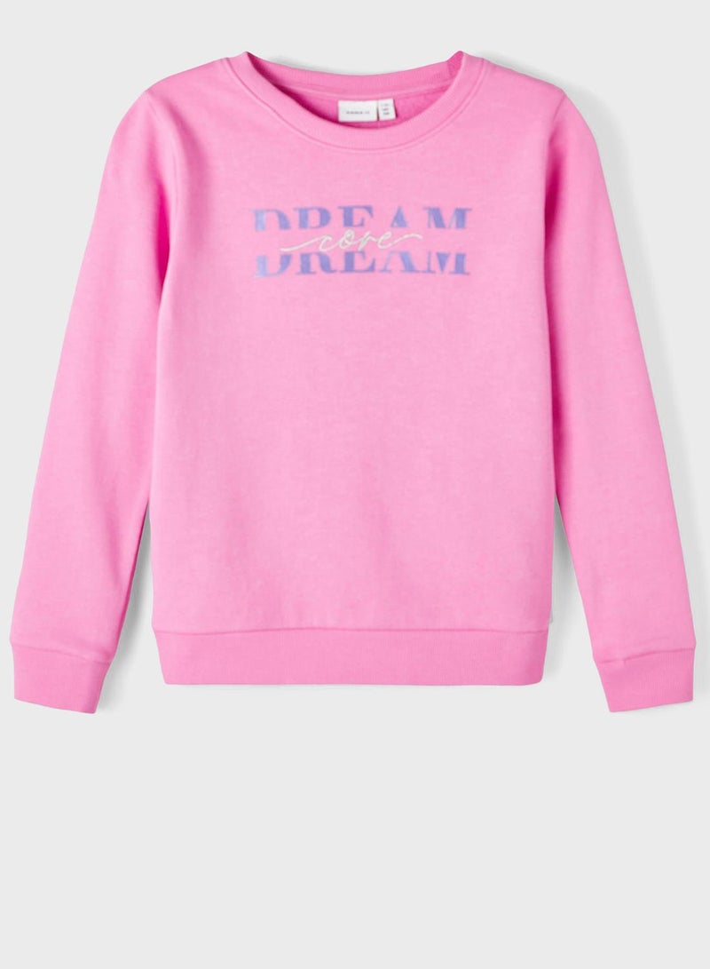 نيم ات سويت شيرت بطبعة كتابة - Image 1