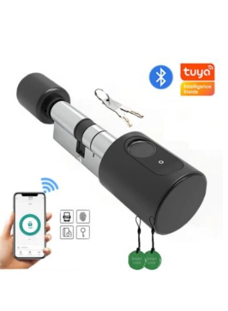 AROAQ A smart door lock from Tuya that supports up to 100 fingerprints, a smart lock that supports opening via a mobile application, including 2 smart cards.  - Image 1