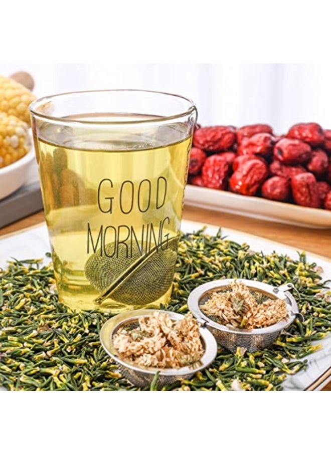 YUFAN Stainless Steel Tea Infuser Set 4 Pieces Large Medium Small Sizes for Cups Mugs Teapots Kitchen Everyday Use Gift - Image 3