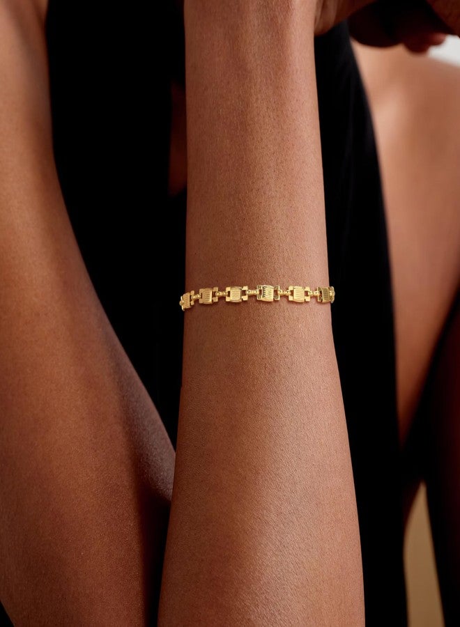 BENEIGE Gold Bracelets for Women,14k Gold Paperclip Bracelets Binding Bracelet, Adjustable Bracelets for Women, Dainty Handmade Link Bracelet Jewelry for Women - Image 3