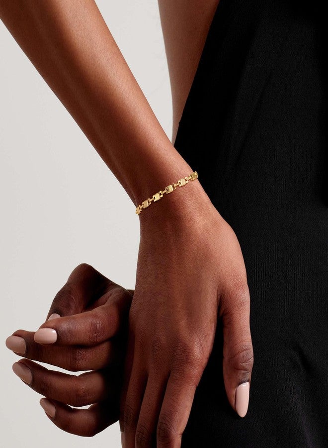 BENEIGE Gold Bracelets for Women,14k Gold Paperclip Bracelets Binding Bracelet, Adjustable Bracelets for Women, Dainty Handmade Link Bracelet Jewelry for Women - Image 2