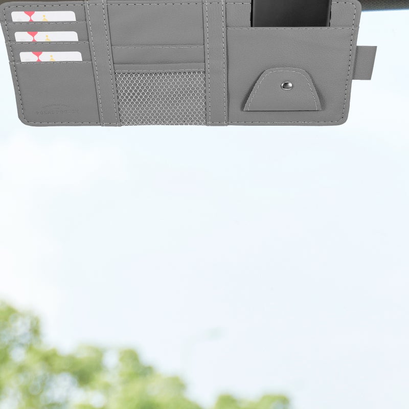 Car Visor Organizer Car Interior Accessories Pocket Organizer Car Sun Visor Card Holder - Image 3