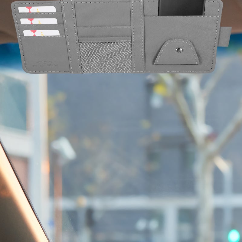 Car Visor Organizer Car Interior Accessories Pocket Organizer Car Sun Visor Card Holder - Image 5
