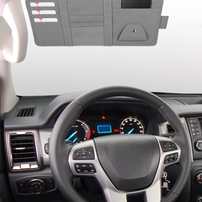 Car Visor Organizer Car Interior Accessories Pocket Organizer Car Sun Visor Card Holder - Image 4