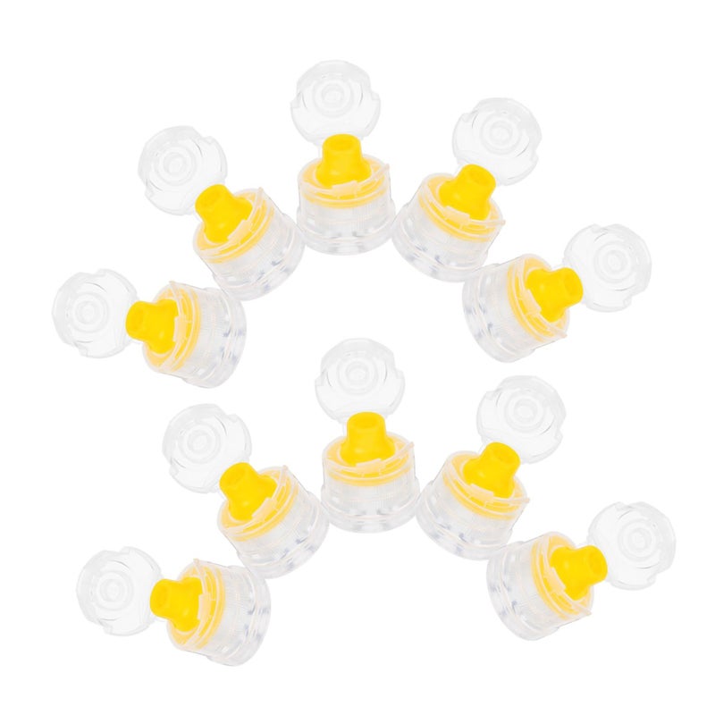 MAGICLULU 10pcs Sport Bottle Push Replacement Caps Versatile Lids User Friendly Dispensing - Image 2
