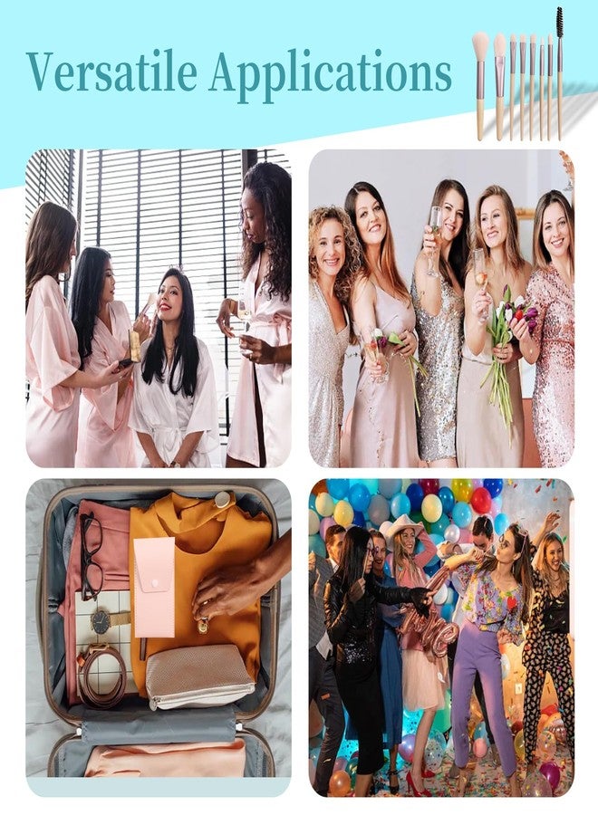 Olutacot 16 Sets Travel Makeup Brush Set Synthetic Fiber Face Foundation Make up Brushes Bridesmaid Gift with Travel Makeup Bag for Wedding Bridal Shower Favors Bachelorette Party Gift (Ivory Beige) - Image 5