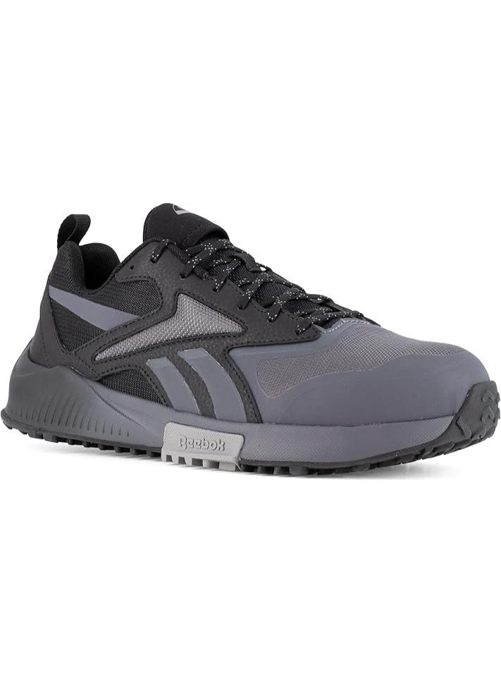 Reebok Work حذاء سلامة رجالي تريل للعمل بمقدمة مركبة وتهوية وخفة رمادي وأسود - Image 1