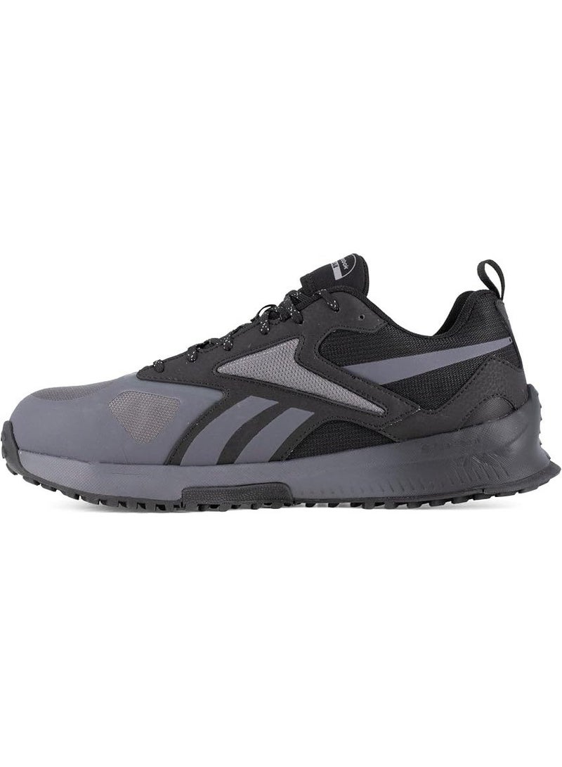 Reebok Work حذاء سلامة رجالي تريل للعمل بمقدمة مركبة وتهوية وخفة رمادي وأسود - Image 2