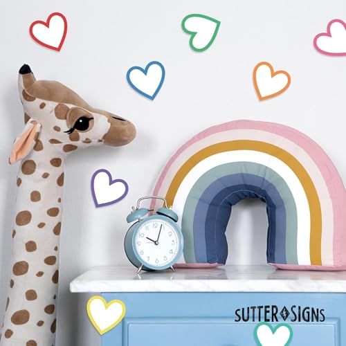 Sutter Signs Paper Heart Cutouts 108pcs | Cut Out Shapes for Bulletin Board, Classroom, Decorations, Crafts. 3" x 3" - Image 5