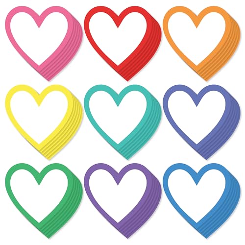 Sutter Signs Paper Heart Cutouts 108pcs | Cut Out Shapes for Bulletin Board, Classroom, Decorations, Crafts. 3" x 3" - Image 1