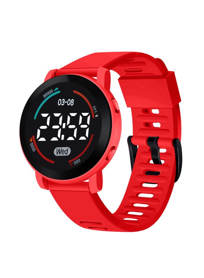 Spot New Electronic Watch Middle School Students Couple Sports Watch Waterproof Round Light Luxury Wind Children's Electronic Watch