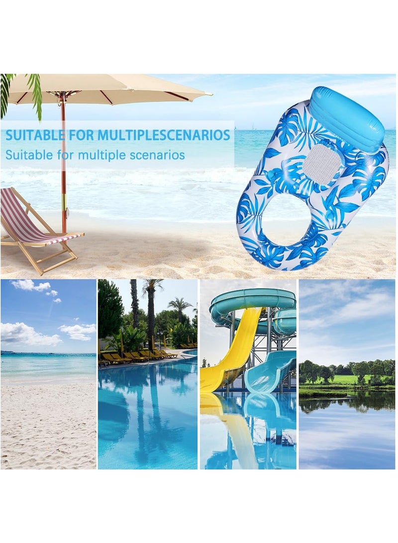 Hihonor Inflatable Pool Float Adult - Pool Floaties Lounger Floats Raft Floating Chair, Water Floaties for Swimming Pool Lake Lounge Float with Cup Holders Beach Pool Party Toys for Adults - Image 4