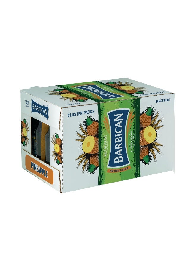 Barbican باربيكان بنكهة الأناناس غير الكحولية 330 مل في زجاجة زجاجية × 24 عبوة - Image 3