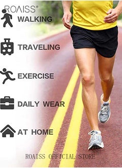 roaiss 5 Pairs Disposable Mid Calf Socks for Men Portable Throwaway Compressed Cotton Socks Sweat Absorbent and Breathable Crew Sock for Sports Business or Travel  - Image 4