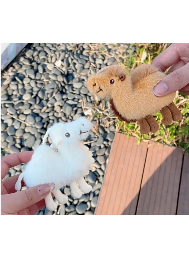 Brown Camel Plush Keychain Bag Charm – Cute Desert Accessory, Ramadan/Eid Gift - Image 3