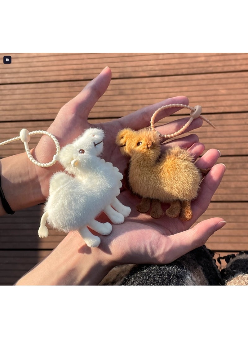 Brown Camel Plush Keychain Bag Charm – Cute Desert Accessory, Ramadan/Eid Gift - Image 1