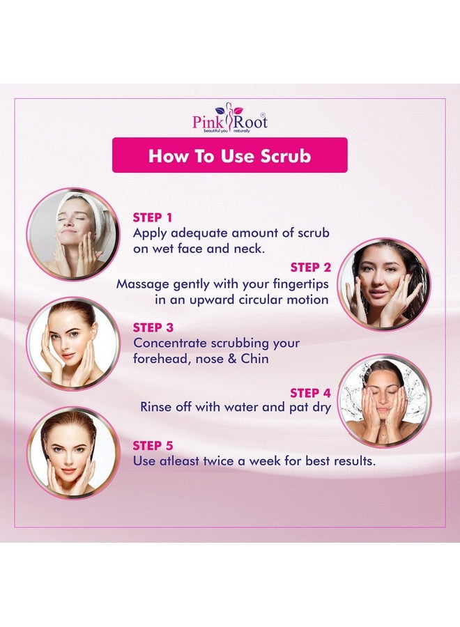 Pink Root Blackheads Scrub With Apricot Kernel Oil 500Gm - Image 5