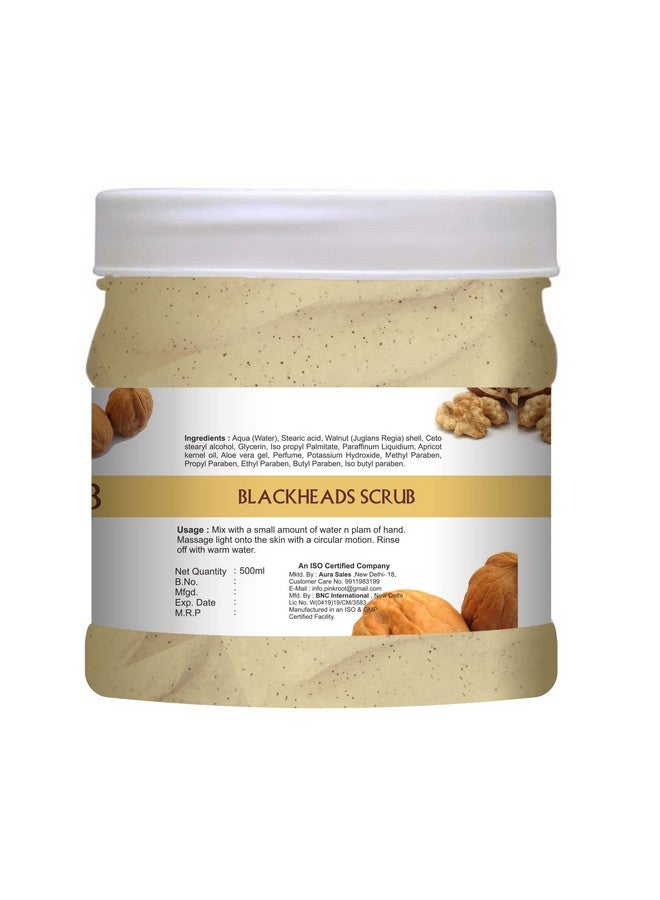 Pink Root Blackheads Scrub With Apricot Kernel Oil 500Gm - Image 3