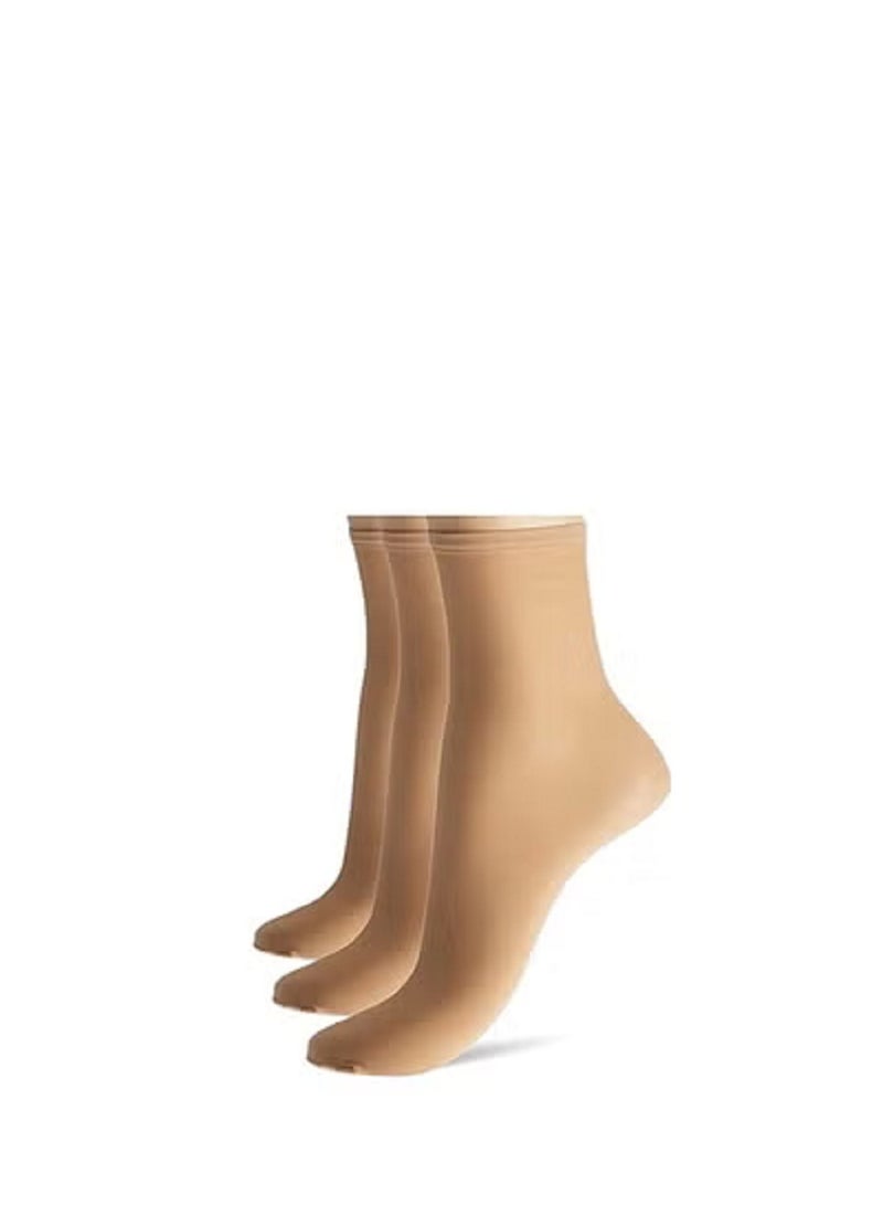 Women's Casual Sheer Socks, 3 Pairs, Elegant Design, Perfect for Everyday Use and Adding a Modern Feminine Touch to Your Look. - Image 1