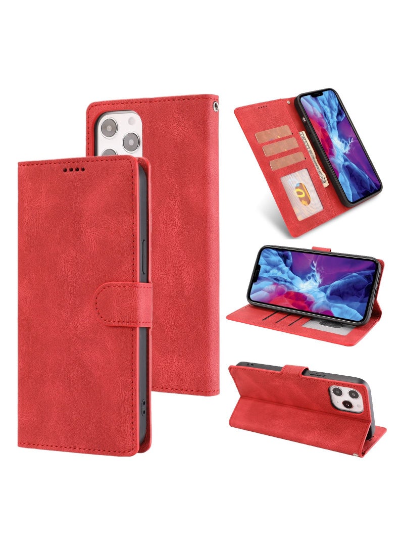 Suteni Flip Cover Leather Protective Hidden Card Slots Phone Case for iPhone - Image 3