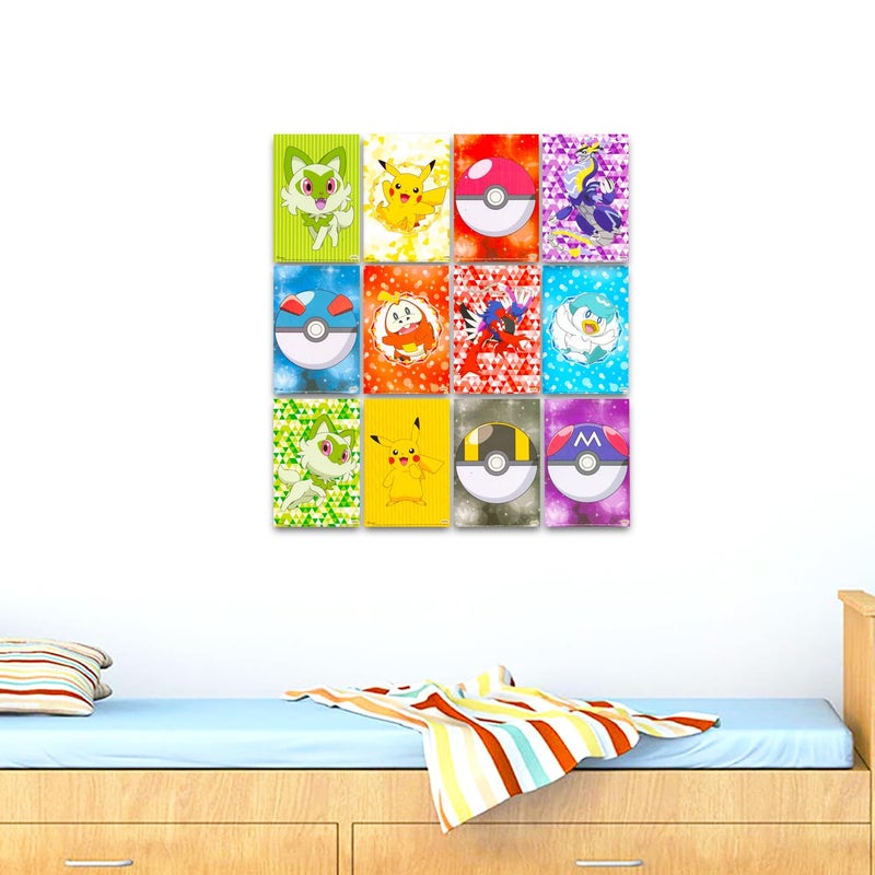 Nintendo Mini Pokemon Posters - Pokemon Poster Set Bundle Includes 12 Mini Pokemon Room Decor Posters (4" x 6"), Stickers, More | Pokemon Decorations - Image 2