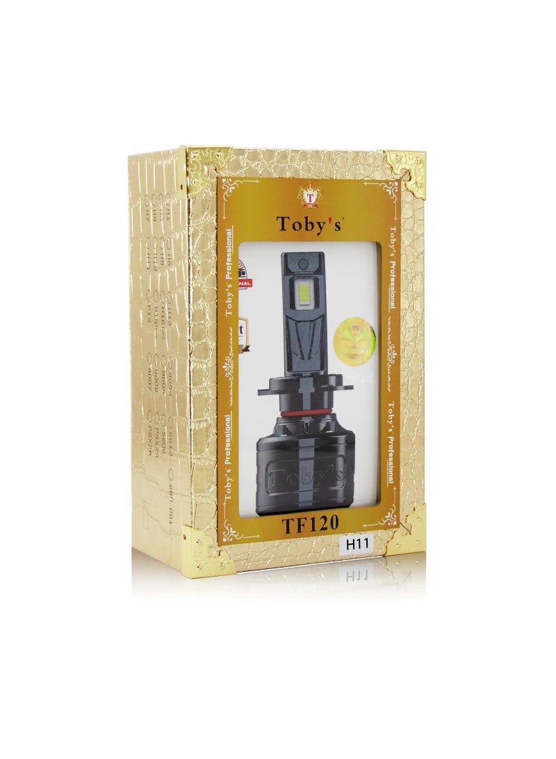 توبيز قطعتان H11 120W LED مجموعة لمبة المصباح 12000 Lumens Xtreme Bright مع درجة حرارة اللون 6500K - Image 2