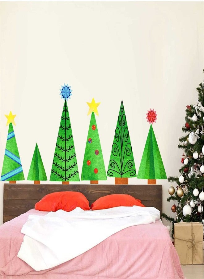إياسو ملصقات جدارية لعيد الميلاد: أشجار، ملصقات نوافذ، وزينة للعطلات - ملصقات فينيل لتزيين المنزل - Image 4