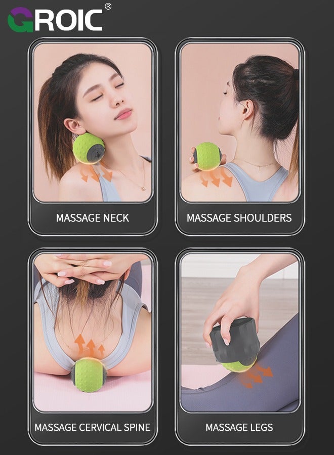 Massage Roller Ball, Neck Massager for Pain Relief, Deep Tissue Massage Tool, Sore Muscle Relief, Lymphatic Drainage, Tummy Tuck Post Surgery Supplies, Support Cold Compress & Hot Compress