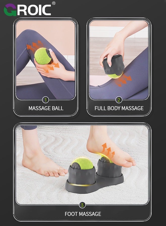 Massage Roller Ball, Neck Massager for Pain Relief, Deep Tissue Massage Tool, Sore Muscle Relief, Lymphatic Drainage, Tummy Tuck Post Surgery Supplies, Support Cold Compress & Hot Compress