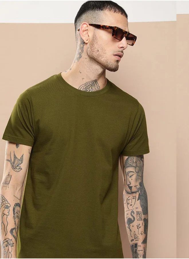 Difference of Opinion Plain Regular Fit T-Shirt