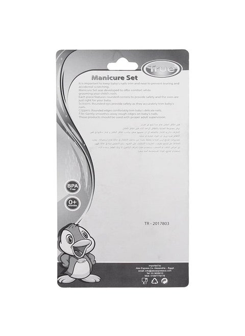 True Safety Scissors With Nail Clipper Set