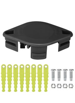 KASTWAVE ACFHRL2 Polycarbonate Bladed Trimmer Head Compatible with Ryobi 18V, 24V, and 40V RY40210, RY40210A Strimmers with 8 Quickload Blades (1+8+4)  - Image 1