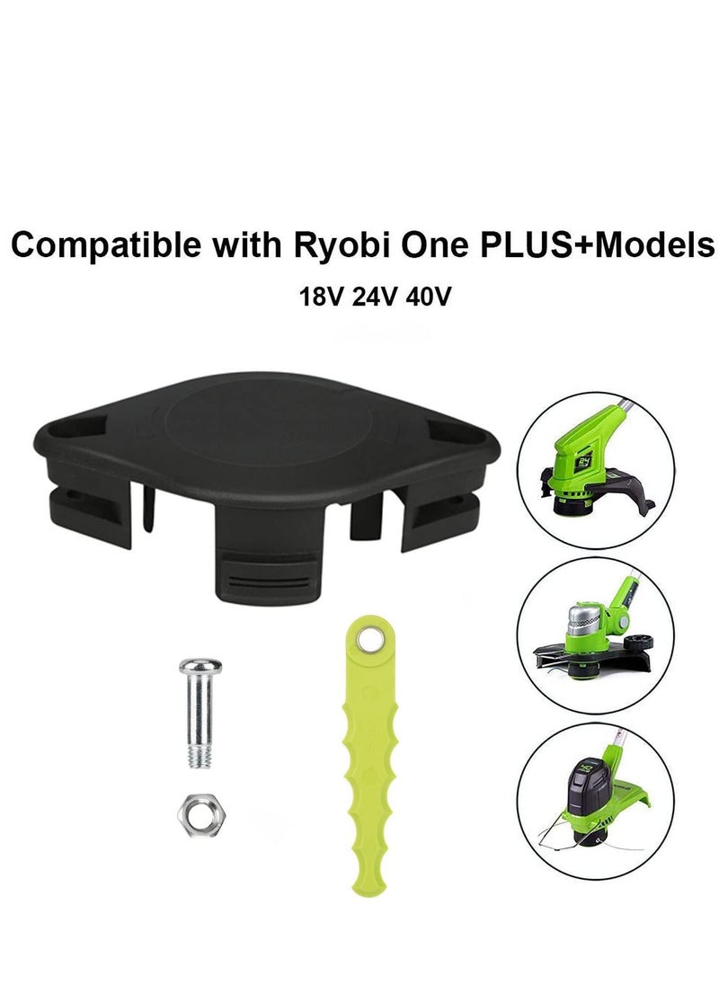 KASTWAVE ACFHRL2 Polycarbonate Bladed Trimmer Head Compatible with Ryobi 18V, 24V, and 40V RY40210, RY40210A Strimmers with 8 Quickload Blades (1+8+4)  - Image 4