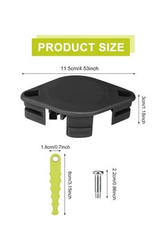 KASTWAVE ACFHRL2 Polycarbonate Bladed Trimmer Head Compatible with Ryobi 18V, 24V, and 40V RY40210, RY40210A Strimmers with 8 Quickload Blades (1+8+4)  - Image 3